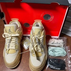 Size 10 - Jordan 4 SP x Off-White Mid Sail W, Mint Condition